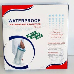 Waterproof Cast/Bandage Protector, FS-2103, Adult Short Leg - New/Sealed in Box